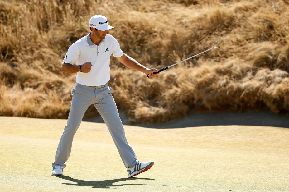 Dustin Johnson will be left to rue his three-putt on the final hole which cost him a chance of a first major.