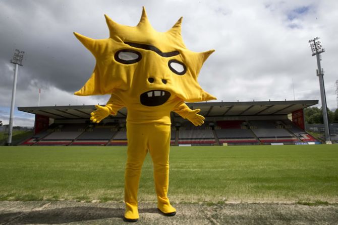 Behold Kingsley, the new mascot unveiled by Scottish soccer team Partick Thistle. His arrival was greeted with a mixture of shock and horror on Twitter, where people compared it to a nightmarish version of the cartoon character Lisa Simpson. But, as these pictures show, it's not the first mascot to give people the willies. 
