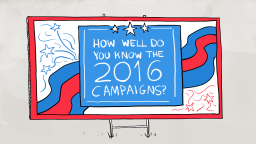 2016 election campaign logo candidates illustration