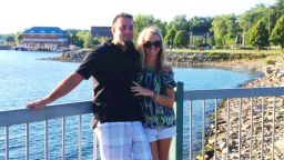 Laura Graves with boyfriend Curt Maes at Lake Champlain in Burlington, Vermont.