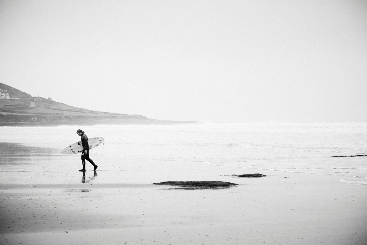 A perfect surfing beach is on his doorstep on the Devon coastline that surrounds his family home.