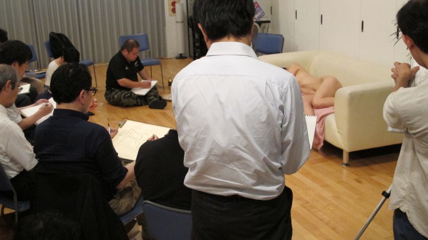 A nude sketching class at a Tokyo studio offers Japan's middle-aged virgins and art lovers a chance to get inspired about sexuality.