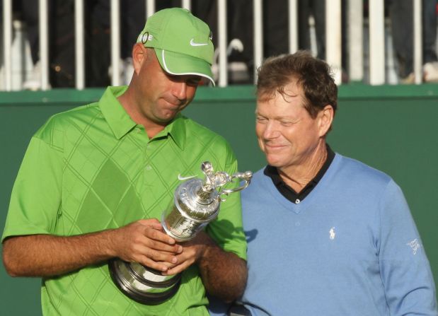 Watson came close to winning a sixth British Open in 2009 at Turnberry, only to lose out to Stuart Cink in a playoff. 