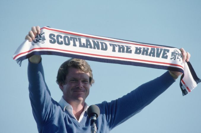 Watson remains a huge crowd favorite in Britain, where he enjoyed some of his most successful tournaments. In 1982, he won at Royal Troon before endearing himself to the locals with his backing for Scotland at that year's football World Cup.