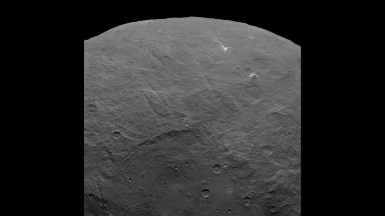 NASA's Dawn probe <a  target="_blank" target="_blank">captured this image</a> of a 3-mile-tall pyramid-shaped structure rising from a plain on the surface of the dwarf planet Ceres. The discovery has further fueled speculation about just what mysteries Ceres may hold. The image was taken on June 6, 2015.