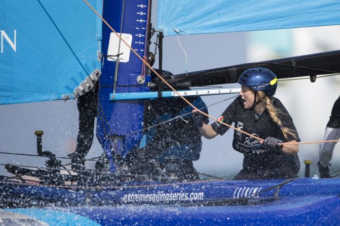 She argues that her gender is immaterial when she's racing: "I know what's expected of me."