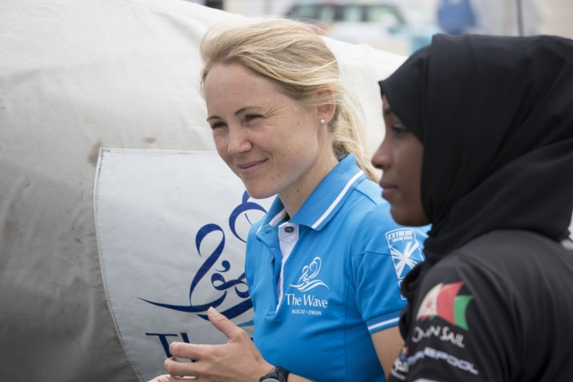 Now back in top competition, Ayton is using her position to help spread the popularity of sailing among women in Oman.