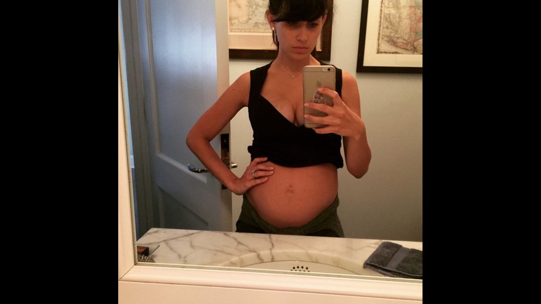 Television host Hilaria Baldwin -- wife of actor Alec Baldwin -- shows off her belly days after giving birth to their son, Rafael. "As you can see from this pic, I did not have a c section," <a href="https://instagram.com/p/4NR26CA8do/" target="_blank" target="_blank">she wrote on Instagram</a> on Sunday, June 21. She said Rafael "came a little early" but he was doing well. 