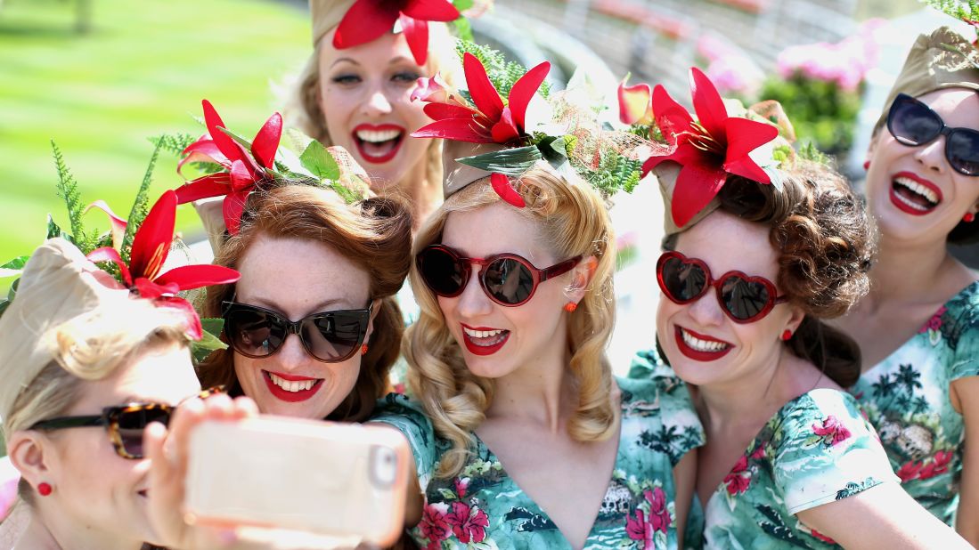 The Tootsie Rollers band takes a selfie Friday, June 19, at the Ascot Racecourse in Ascot, England. <a href="http://www.cnn.com/2015/06/17/living/gallery/selfies-look-at-me-0617/index.html" target="_blank">See 26 selfies from last week</a>