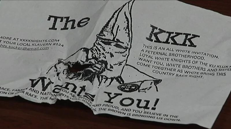 KKK Recruitment Fliers Outrage Neighborhood | CNN