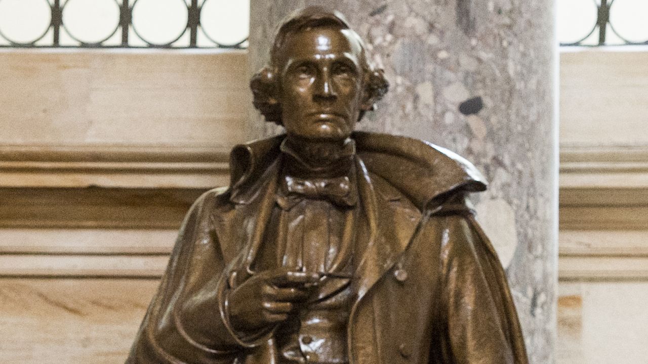 Mississippi's statue of Confederate president Jefferson Davis.