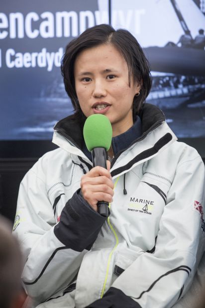 She recently took time out from her studies to act as an umpire at the Extreme Sailing Series round in Cardiff.