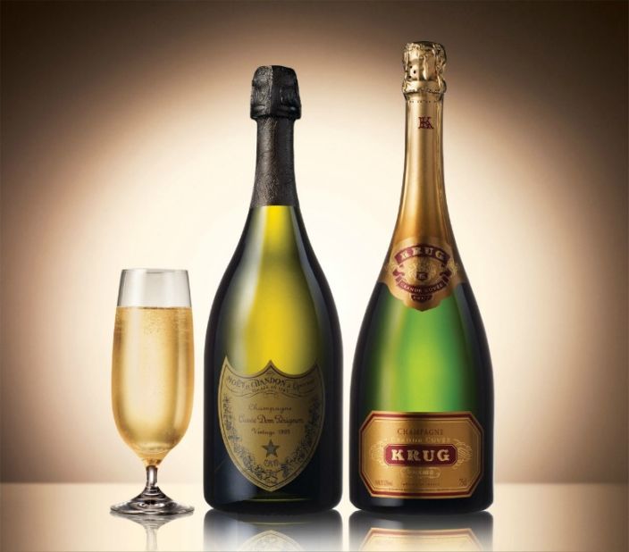 Singapore Airlines also serves Dom Perignon 2004 vintage in first class, alongside Krug Grande Cuvee. Krug says it takes over 20 years to craft each bottle, and tasting notes include toasted bread, hazelnut, nougat, barley sugar and jellied fruits. 
