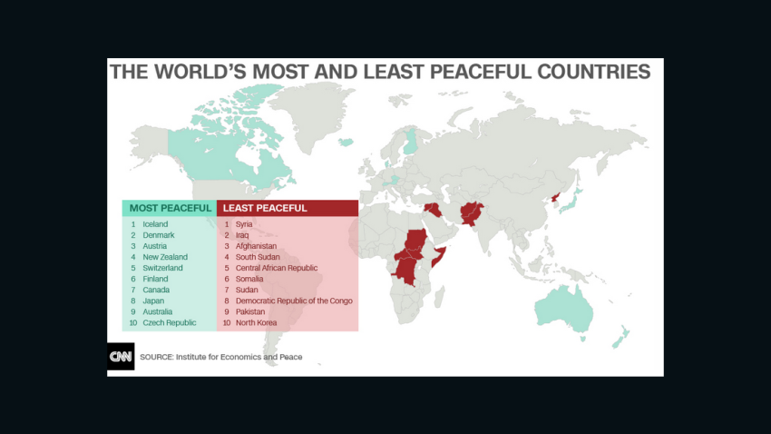 Global peace index infographic still grab