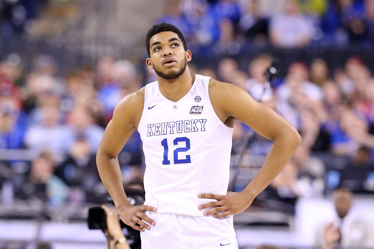 No. 1 pick Karl-Anthony Towns of the Minnesota Timberwolves will have his work cut out for him this season, but will be mentored by former MVP Kevin Garnett. 