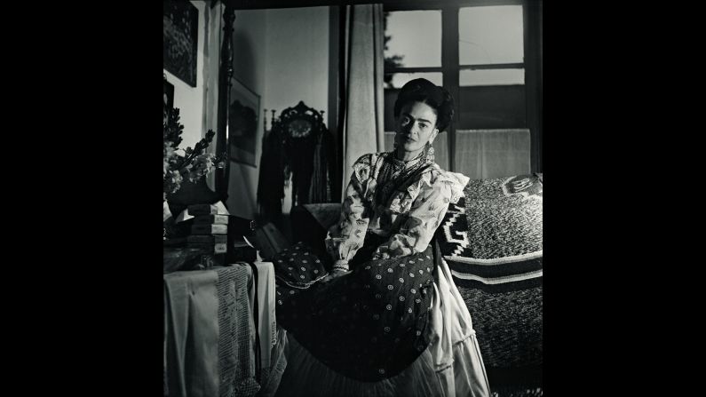 A portrait of Kahlo. She died in 1954 at the age of 47.