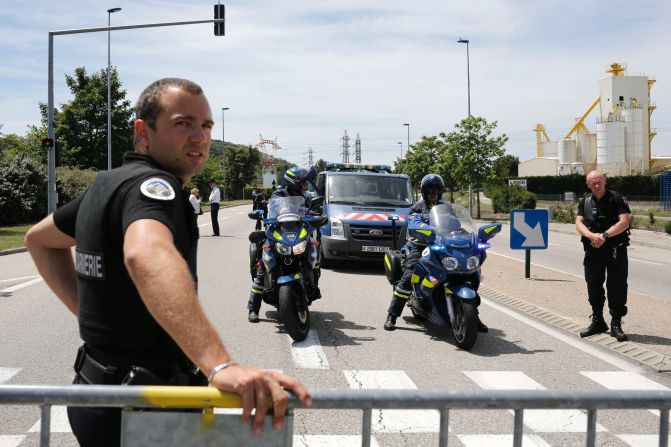 Police block the area where the attack took place on June 26.