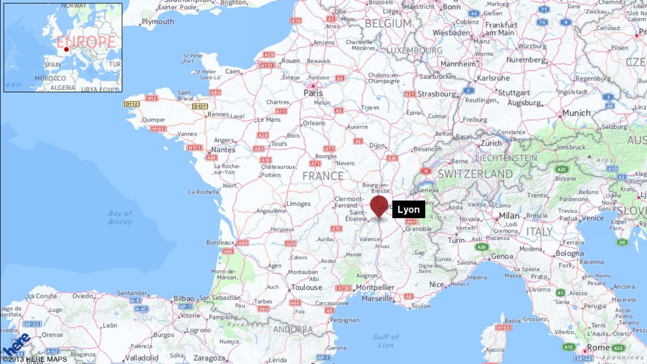 Map shows location of attack