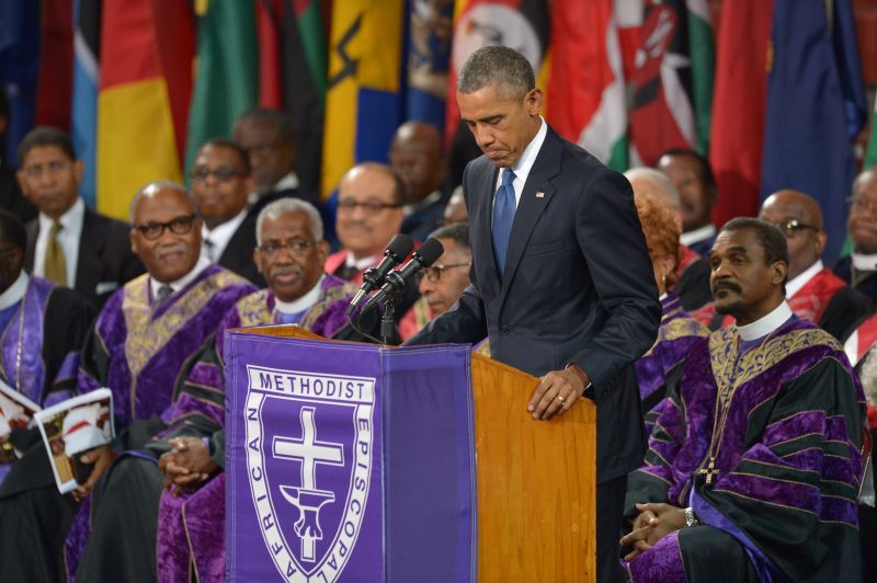 Obama Breaks Into ‘Amazing Grace’ During Eulogy | CNN Politics