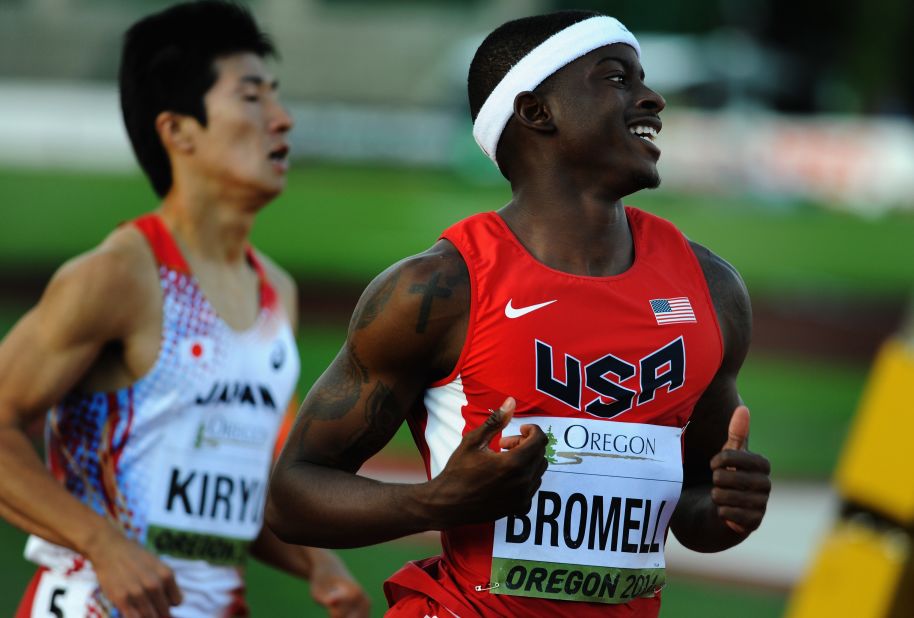 Bromell has already represented his country, helping the U.S. win 100m relay gold at the 2014 junior world championships in Oregon, where he was second behind teammate Kendal Williams in the individual event with a time of 10.28s.