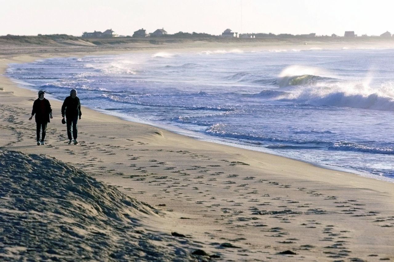 On the southern shore of Nantucket, Surfside Beach (pictured) is one of the town's most popular spots for picnics, surfcasting and, of course, long slow walks.
