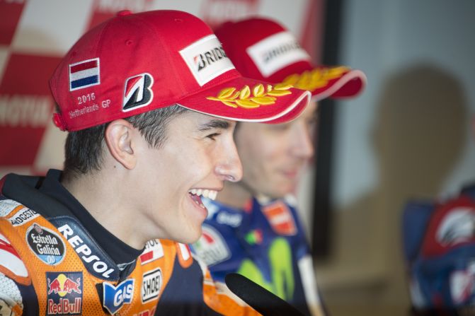 Marquez trails by 74 points after eight of 18 races, but second place was an improvement for the Spanish Honda rider after failing to finish the two previous events. 