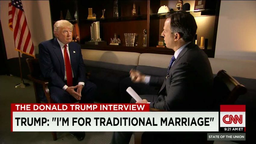 SOTU Tapper: Trump is "for traditional marriage"_00001620.jpg