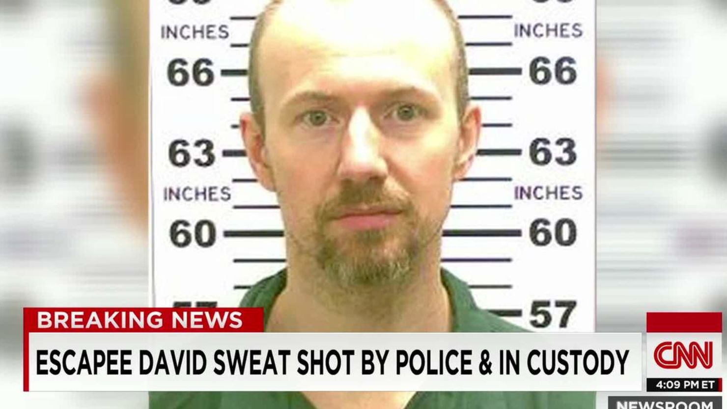 David Sweat appears in a booking photo from 2015.