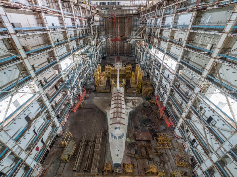 The ghostly spacecrafts are thought to have been part of the Soviets' Buran Program, which began in 1974 and was discontinued in 1993. 