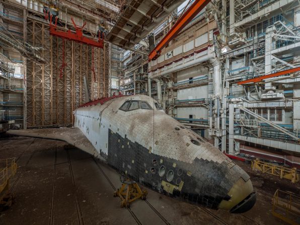 It's hard to imagine now, but this derelict shuttle was once at the gleaming forefront of the Soviet space program. It was one of a number of dilapidated spacecraft found at the Baikonur Cosmodrome site in Kazakhstan by urban explorer <a href="index.php?page=&url=http%3A%2F%2Fralphmirebs.livejournal.com%2F" target="_blank" target="_blank">Ralph Mirebs. </a> 