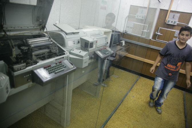The embassy's communications room included equipment that was considered state-of-the-art in 1979.