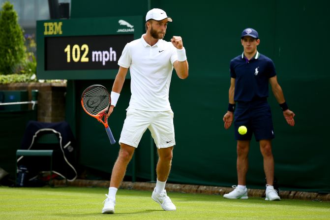 Andy Murray is used to winning matches at Wimbledon, but he finally got some British company Monday. Wildcard Liam Broady rallied from two sets down to edge Australia's Marinko Matosevic and reach the second round.