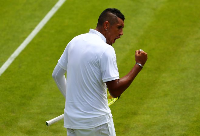 But while the score itself was straightforward, Kyrgios became embroiled in controversy after calling someone "dirty scum" following an exchange with the chair umpire. He later said he was referring to himself.