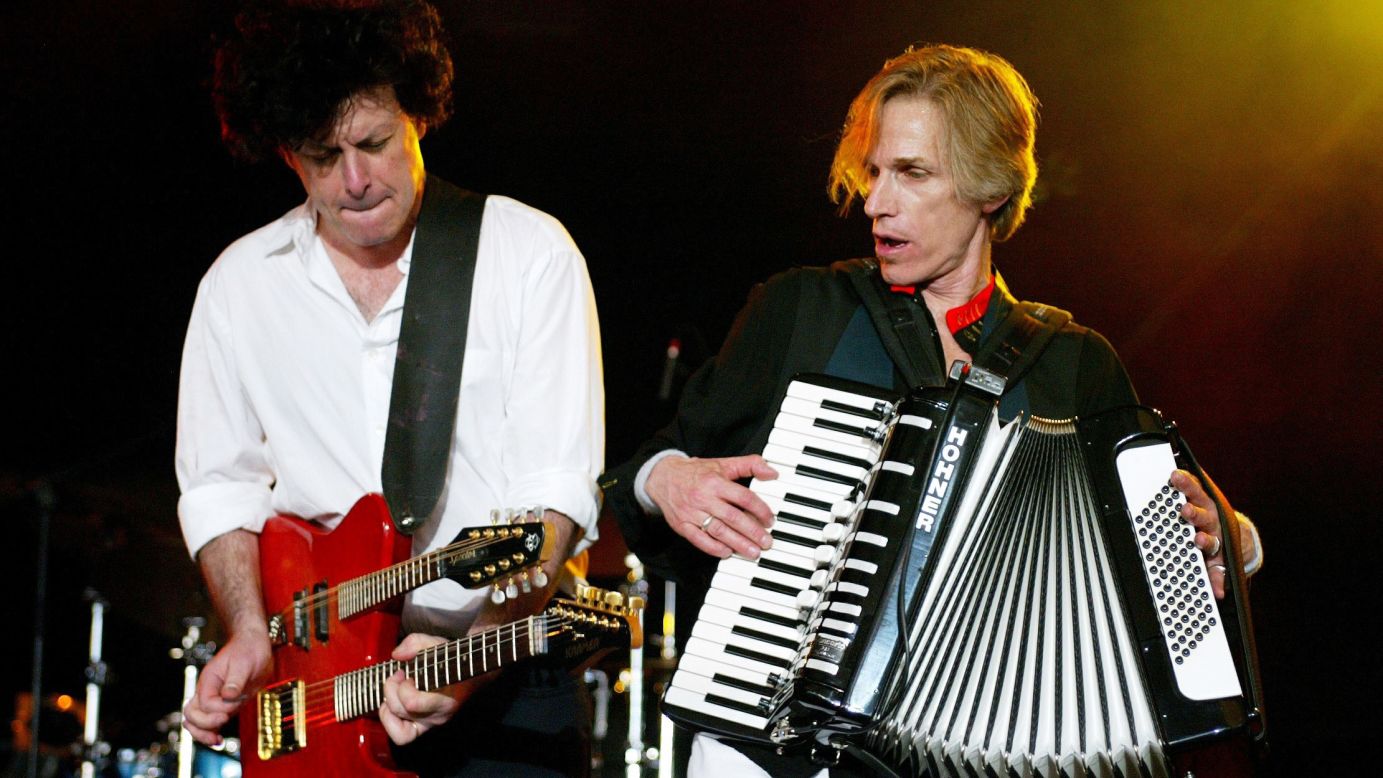 Remember the Hooters? Maybe not. During Live Aid, the group played its hits "And We Danced" and "All You Zombies." The Hooters, including Eric Bazilian, left and Rob Hyman, seen here in 2003, reunited more than 10 years ago and continue to tour.