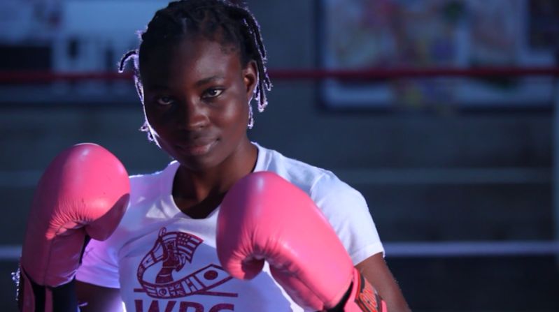 Boxing is mostly a man's world, but that hasn't stopped 19-year-old Catherine Phiri from entering the ring.