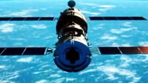 This TV grab of animated video illustrates the docking of the Tiangong-1 space lab module and the Shenzhou-8 spacecraft in space. China successfully carried out its first docking exercise in November 2011 between two unmanned spacecraft, a key test of the rising power's plans to secure a long-term manned foothold in space. China plans to have its own space station to rival the ISS in the early 2020s. 