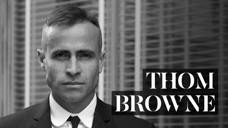 New York designer <a href="index.php?page=&url=https%3A%2F%2Fwww.thombrowne.com%2F" target="_blank" target="_blank">Thom Browne</a> is charged with making the shrunken suit a men's style requisite, and putting on theatrical shows worthy of Alexander McQueen. After starting his own line in 2001, he branched into womenswear in 2003. He's been creative director of <a href="index.php?page=&url=http%3A%2F%2Fwww.moncler.com%2Fgb%2Fcollections%2Fspring-summer-2015%2Fmoncler-gamme-bleu%2F" target="_blank" target="_blank">Moncler Gamme Bleu</a> since 2008.