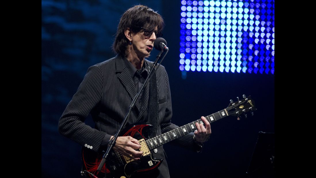 The Cars' "Drive" provided the music for a heartbreaking video showing famine victims that was played during the Live Aid concert. Three years later, the band broke up. Vocalist and guitarist Ric Ocasek -- shown here in 2011 -- continues to produce recordings for other bands. In 2000, Cars singer/bassist Benjamin Orr lost a fight with cancer at age 53. The remaining members reunited and released an album in 2011.