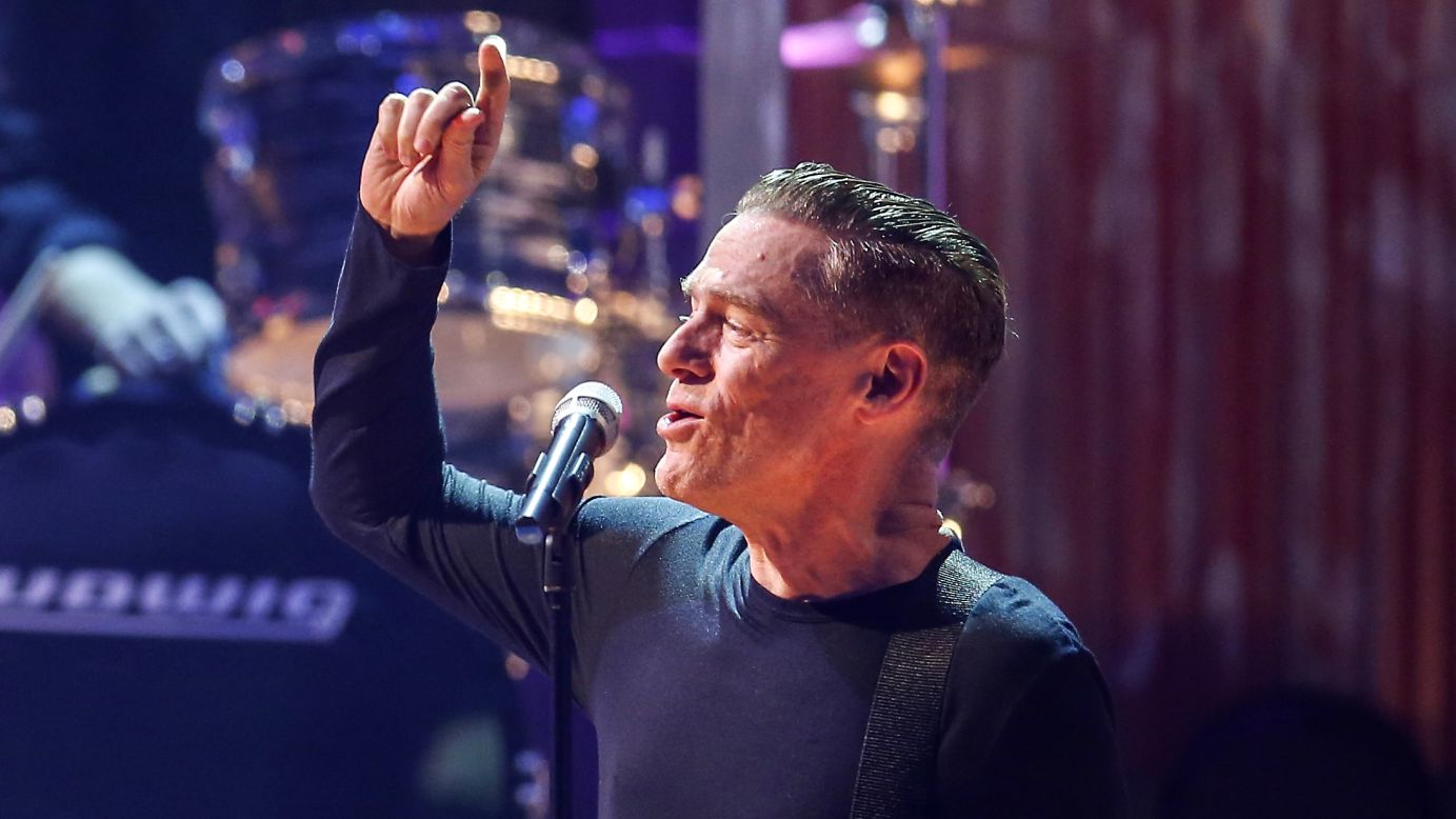 During Live Aid, Bryan Adams' music was in heavy rotation on U.S. radio stations following release of his 1984 hit album, "Reckless." He played some of those songs at Live Aid, and a few years later went on to win a Grammy and an MTV Video Music Award. Adams toured to celebrate "Reckless'" 30th anniversary. Here he performs in Germany in 2014.