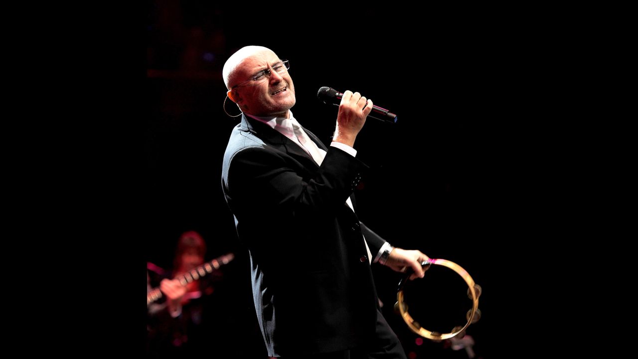 Phil Collins performs at the Royal Albert Hall in 2010 in London, England.  