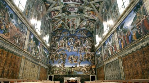 The ceiling of the Vatican's Sistine Chapel was painted by Michelangelo.