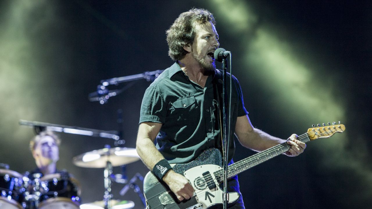 Eddie Vedder and <strong>Pearl Jam</strong>, July 19, 2013, at Wrigley Field in Chicago. <strong>$416.</strong>