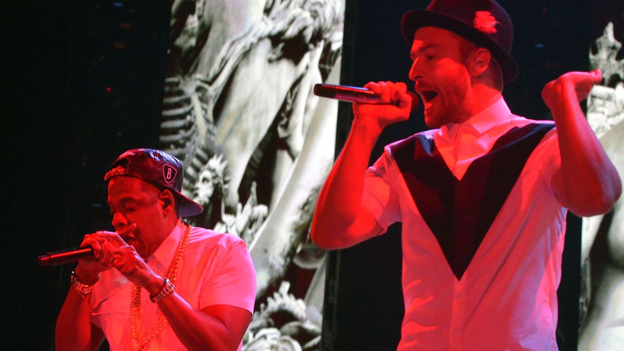 <strong>Jay Z and Justin Timberlake, </strong>July 28, 2013, at the Rose Bowl in Pasadena, California. <strong>$204.</strong>