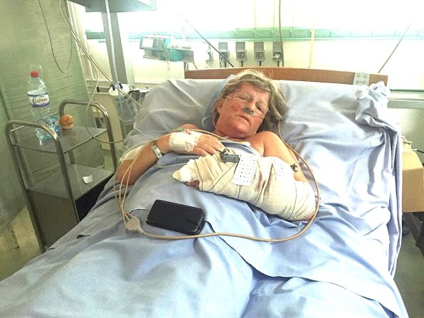 <a href="index.php?page=&url=http%3A%2F%2Fwww.cnn.com%2F2015%2F07%2F02%2Fafrica%2Ftunisia-terror-attack%2Findex.html" target="_blank">30 British tourists were killed</a> in a terror attack on a beach resort in Tunisia. Cheryl Mellor (pictured) and her husband Stephen sheltered together and told each other "I love you" before the gunman turned on them. Cheryl survived with gunshots to her arm and leg. Stephen, who tried to block the bullets, did not.