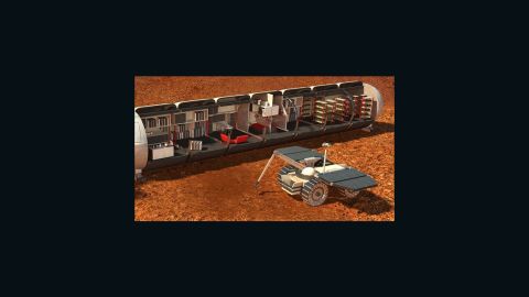 Humans colonizing Mars could live in modules with meticulous life support systems.