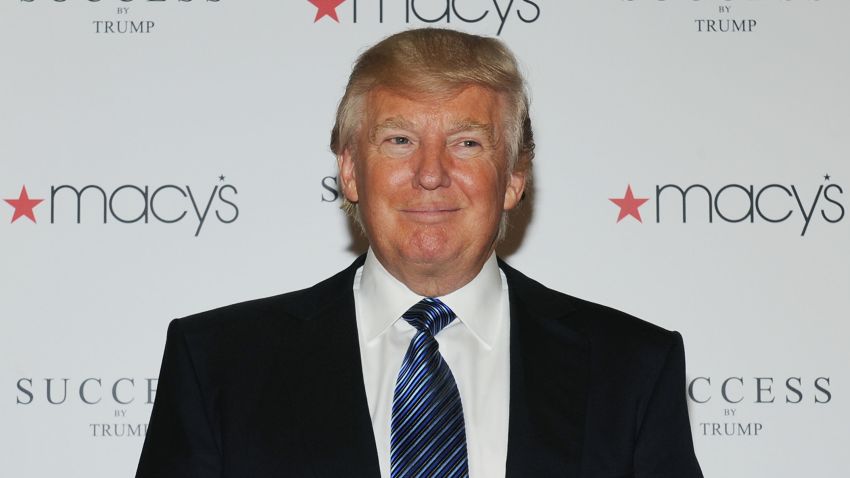 Business mogul/TV personality Donald Trump attends the Success by Trump fragrance launch at Macy's Herald Square on April 18, 2012 in New York City.