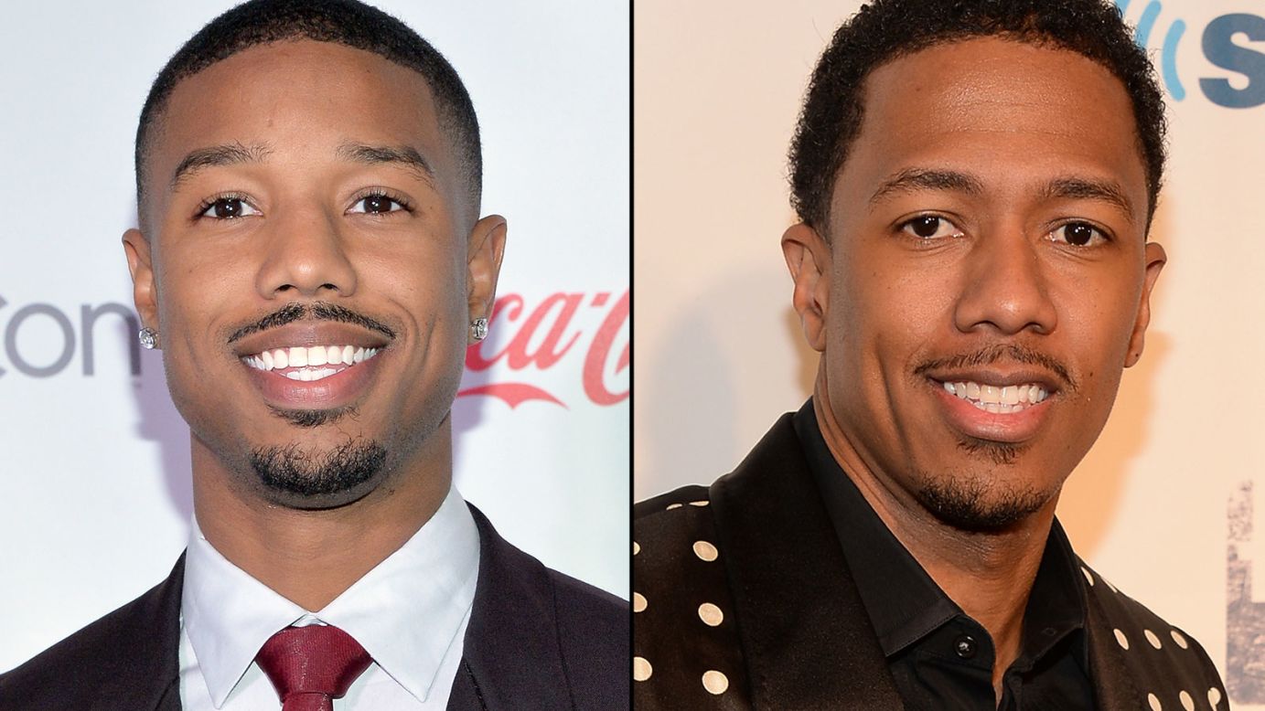 Actor Michael B. Jordan, left, sometimes gets confused with TV host Nick Cannon. Jordan, 28, plays a boxer in the upcoming "Creed," a "Rocky" spinoff, while Cannon, 34, was famously married to singer Mariah Carey. Click through the gallery for more interchangeable celebs; some look alike while others are just mistaken for one another because of similar backgrounds or personas.