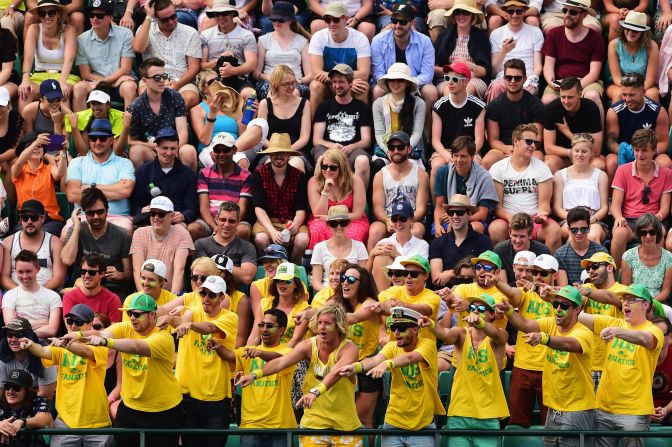 Kyrgios and Tomic are bound to have plenty of support from the "Fanatics" on Friday. They are a set of fans who root for the Aussies.