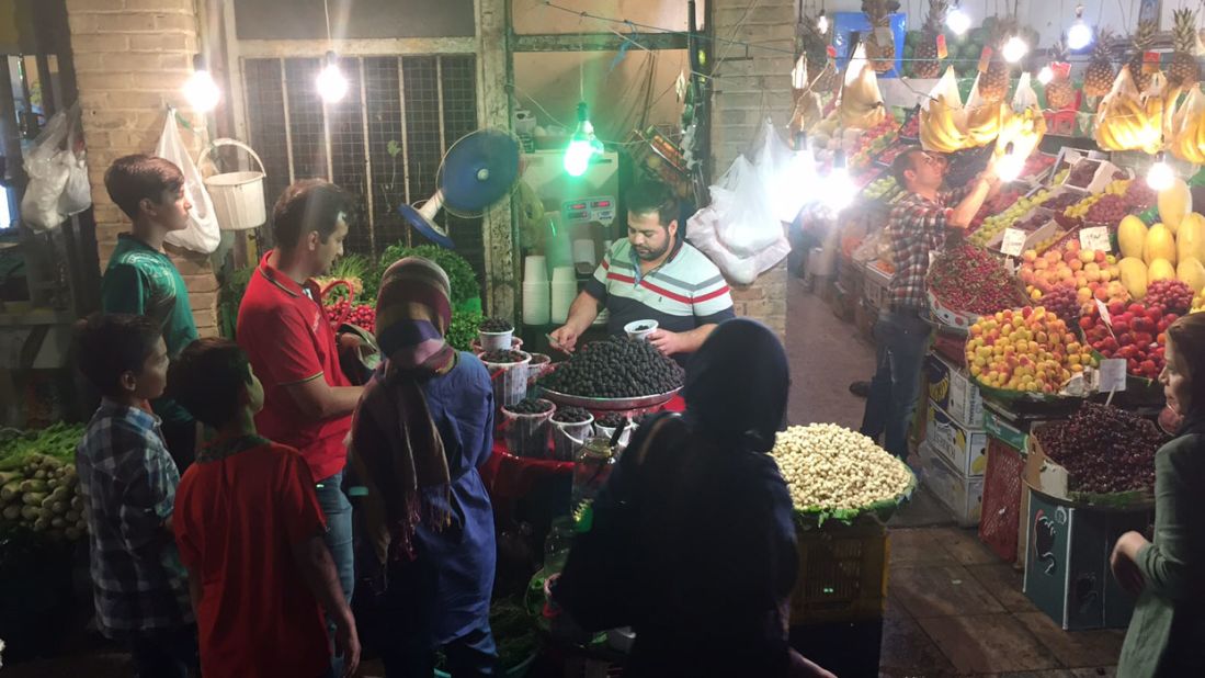 Nuts, fresh berries and other fruits are in high demand at this souk, or bazaar, after sunset when the Ramadan fast ends.
