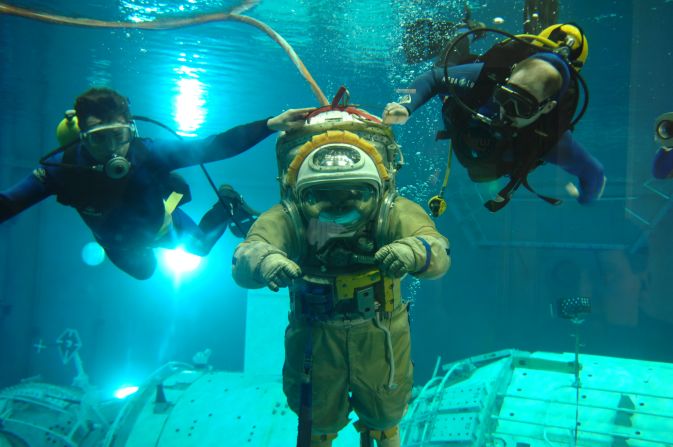 Visitors can experience what it might be like to work on the surface of the ISS, by diving into the site's Neutral Buoyancy Laboratory.